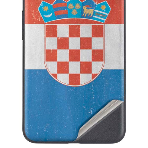 Croatia Flag Distressed Google Pixel 4a 5G Skin